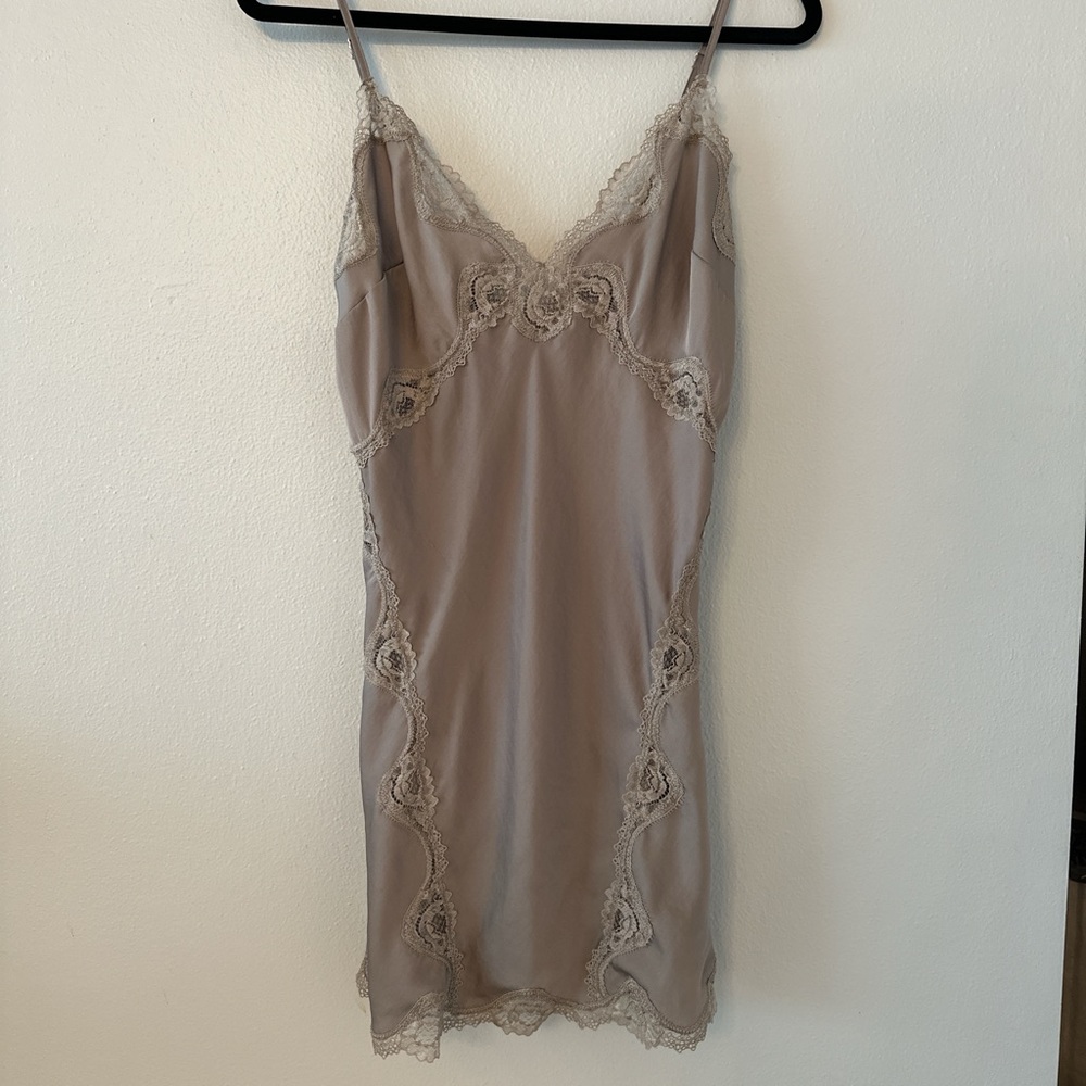 Victoria’s Secret Elegant Lace Trim Slip Dress